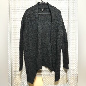 Gray cardigan, long cardigan